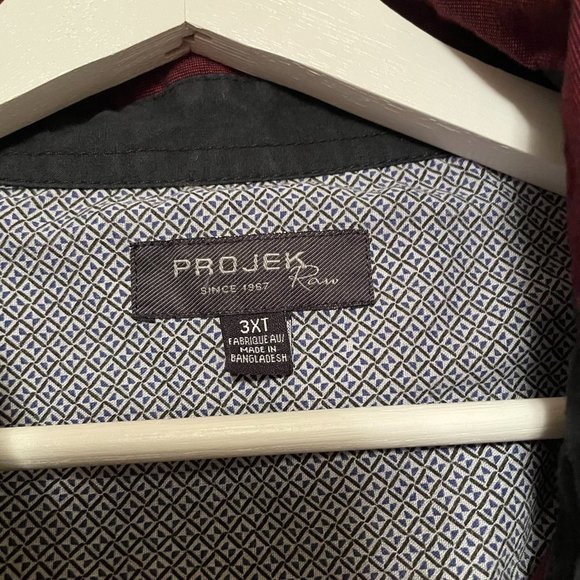 PROJEK Raw Long Sleeve Button Down Sz 3XT - Picture 3 of 4